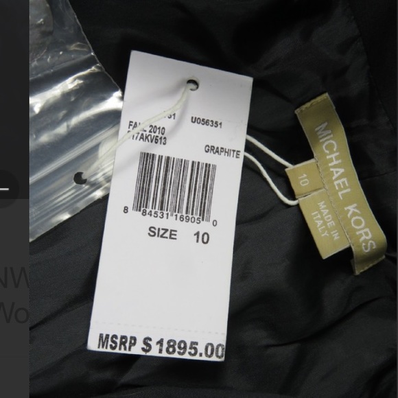 Michael Kors Suit 100% Virgin Wool NWT - Picture 3 of 8